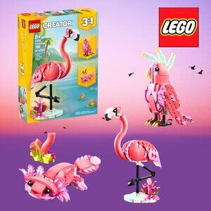 LEGO Creator #31170: 3 in 1 Animals Pink Flamingo Building Set (288 Pcs)